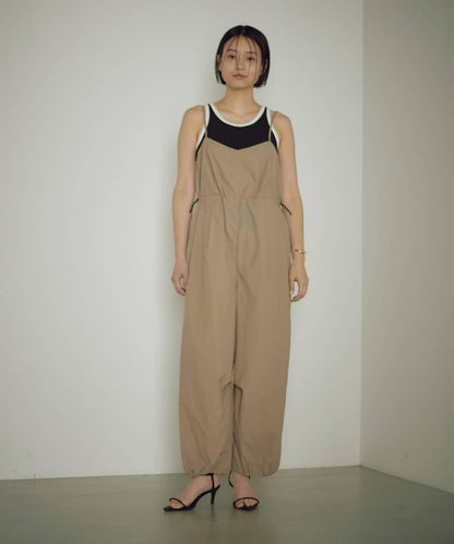 earthy_ 尼龍吊帶連體褲