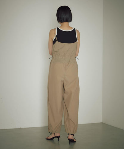 earthy_ 尼龍吊帶連體褲