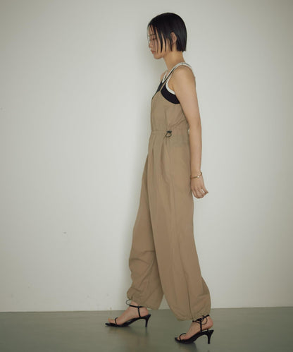 earthy_ 尼龍吊帶連體褲