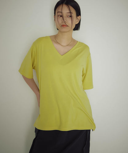 earthy_ V領寬鬆TEE T恤
