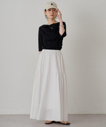 Loungedress 拼接褶皺半身裙