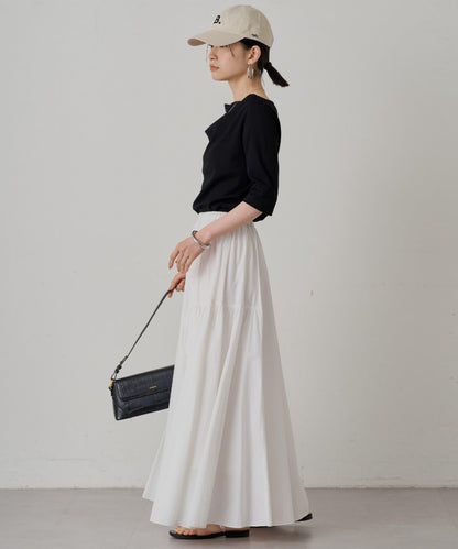 Loungedress 拼接褶皺半身裙