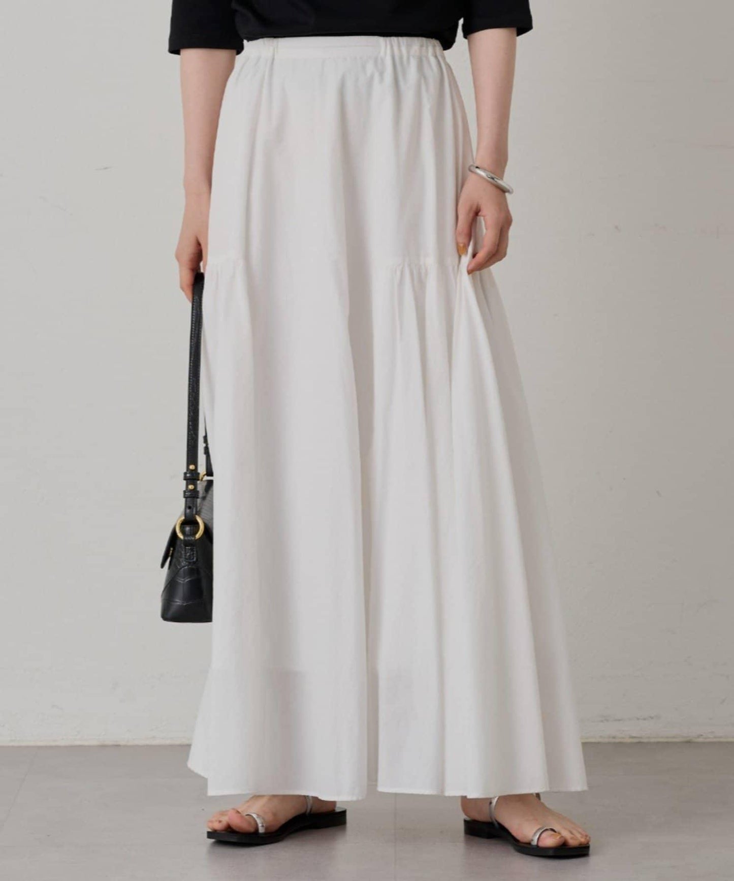 Loungedress 拼接褶皺半身裙