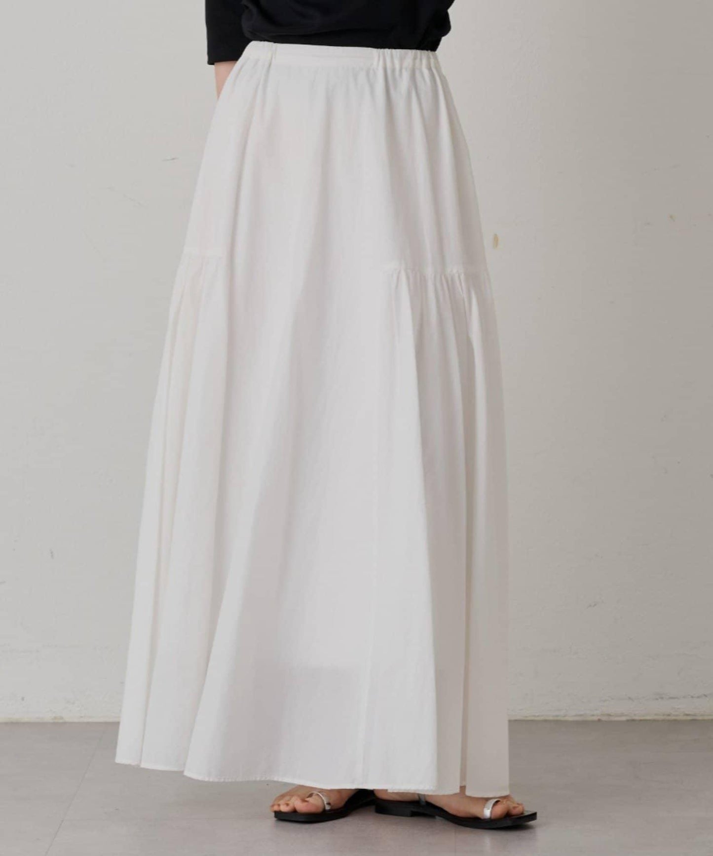 Loungedress 拼接褶皺半身裙