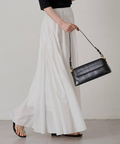 Loungedress 拼接褶皺半身裙