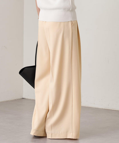 Loungedress 雙褶闊腿褲