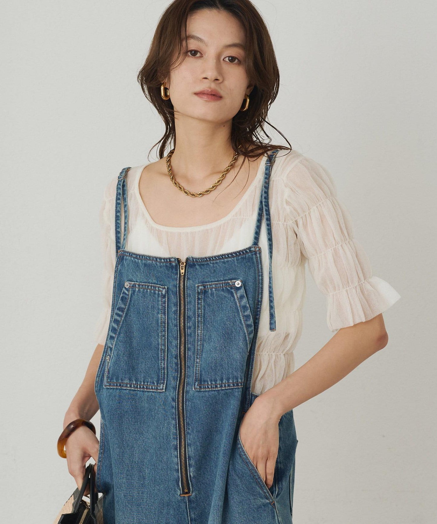 Loungedress 抽褶設計針織上衣