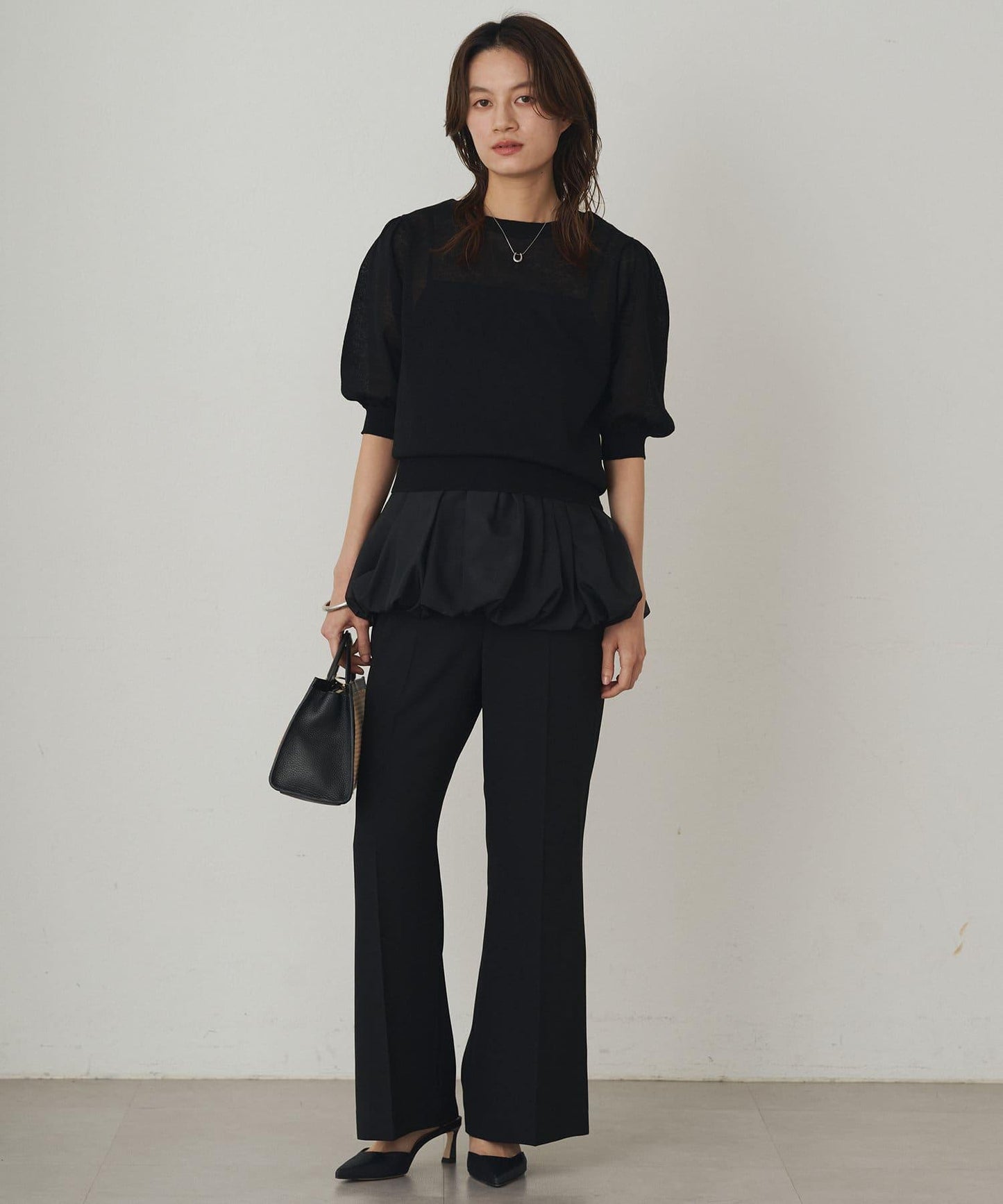 Loungedress 輕量微喇褲子
