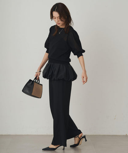 Loungedress 輕量微喇褲子
