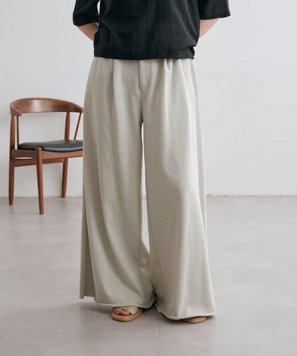 Omekashi 衛衣面料闊腿褲