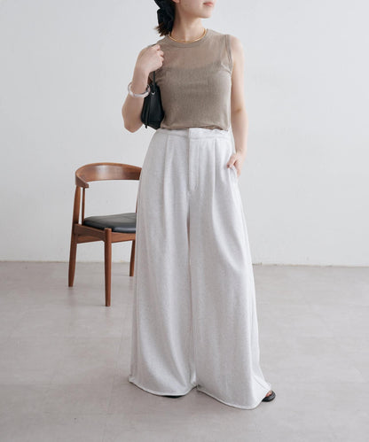 Omekashi 衛衣面料闊腿褲