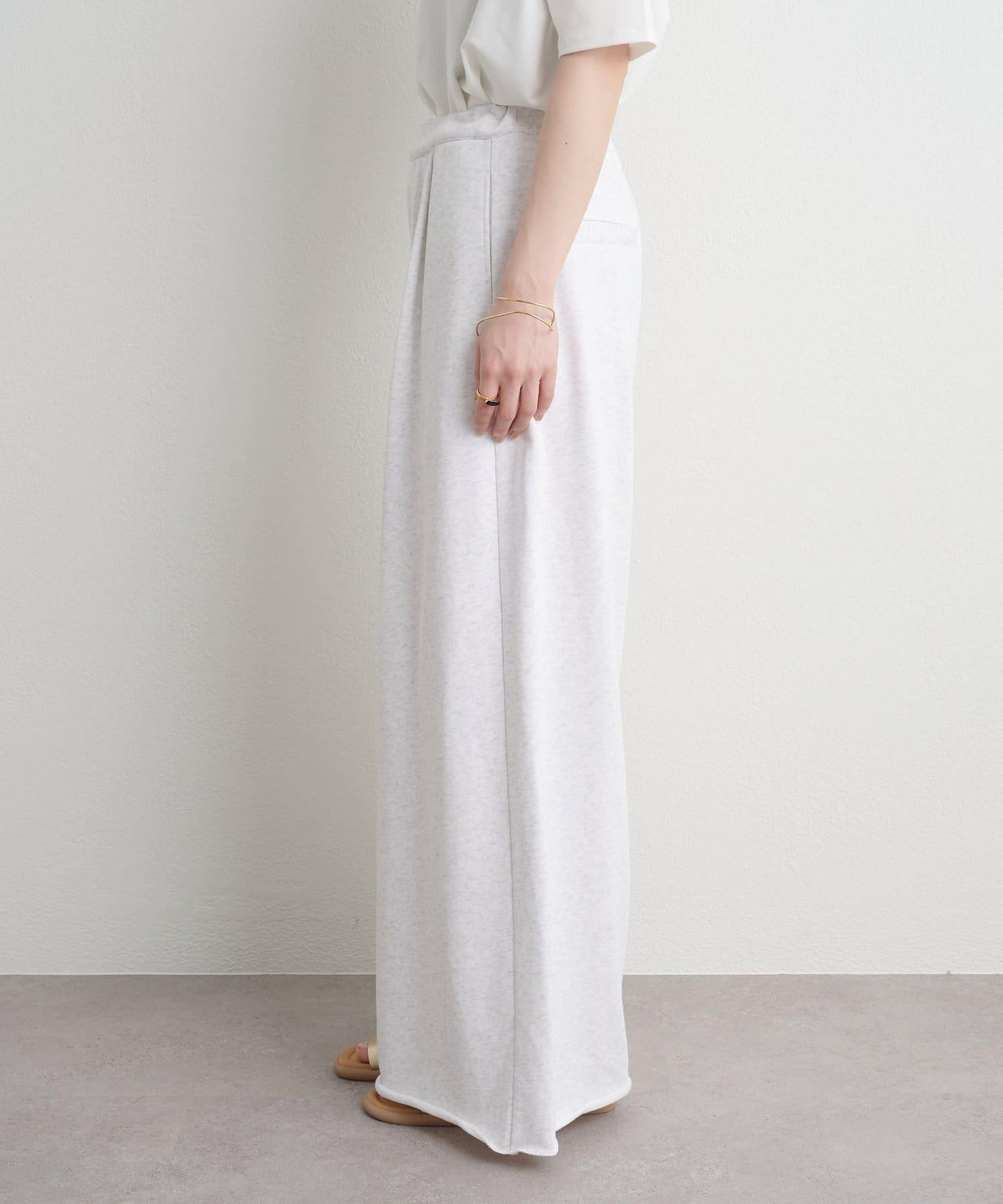 Omekashi 衛衣面料闊腿褲