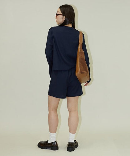 荷葉邊設計 開衫短褲 套裝