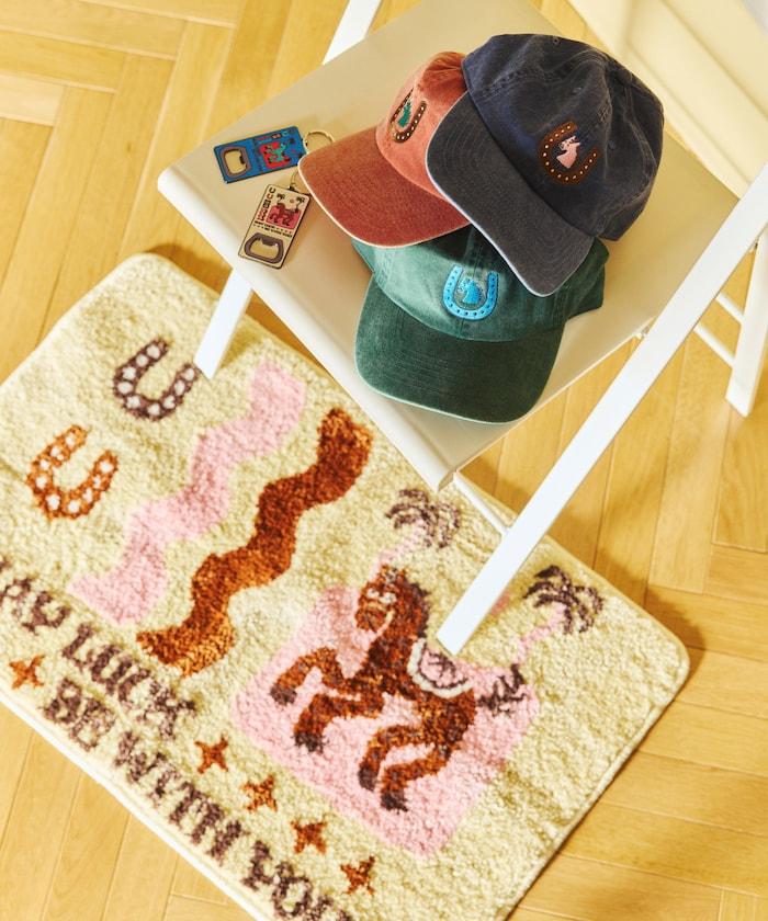 單點刺繡 Kaiun Horse 圖案 水洗做舊 TOYAMEG 刺繡棒球帽