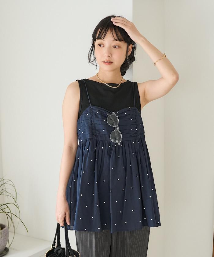 印度風亮片點點刺繡 後背開口 罩杯吊帶上衣（可搭配成套）
