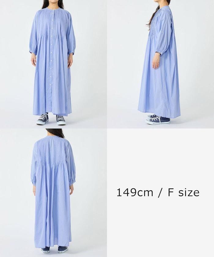 印度點褶連衣裙