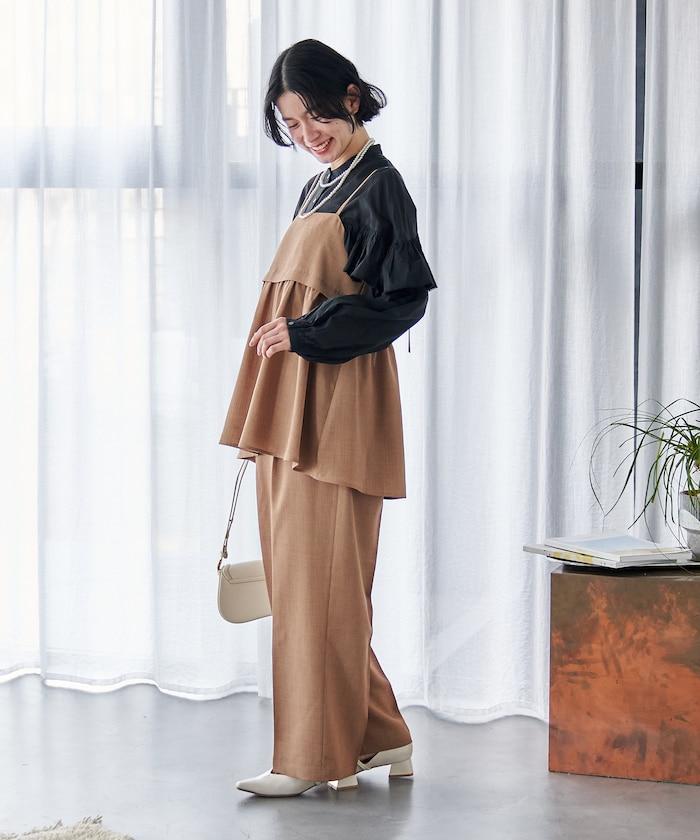 接觸涼感 UV LINEN TOUCH 抹胸上衣＋褲子套裝