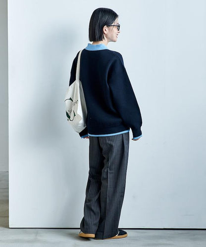 接觸冷感 UVカット LINEN TOUCH 褶飾 彈力 休閒褲