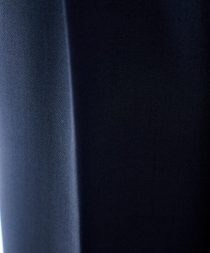 接觸冷感 UVカット LINEN TOUCH 褶飾 彈力 休閒褲