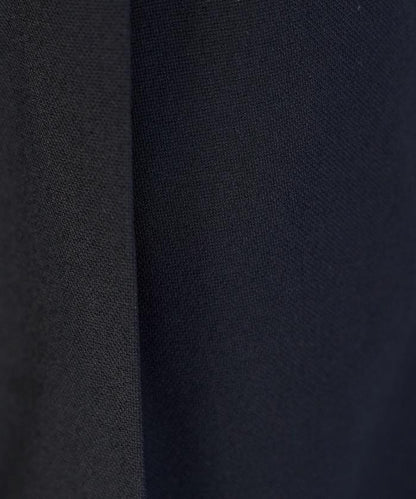 接觸冷感 UVカット LINEN TOUCH 褶飾 彈力 休閒褲
