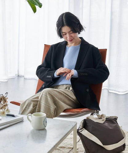 接觸冷感 UV防曬 亞麻感 雙排扣 西裝外套