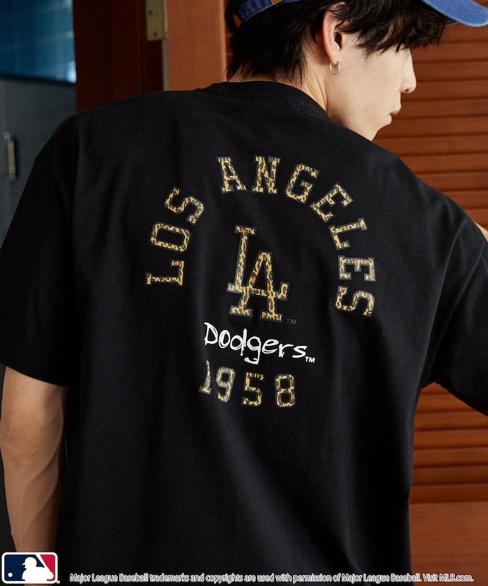 聯名 MLB 豹紋Logo T恤