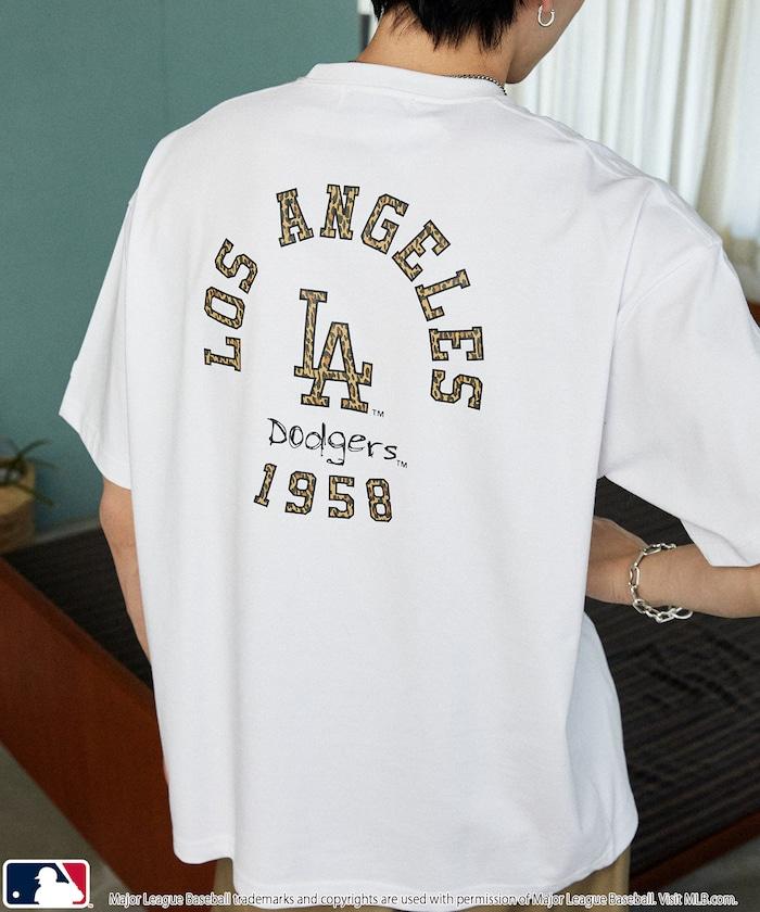 聯名 MLB 豹紋Logo T恤