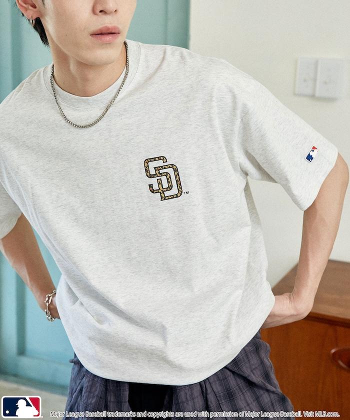 聯名 MLB 豹紋Logo T恤