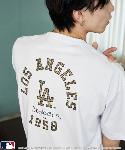 聯名 MLB 豹紋Logo T恤