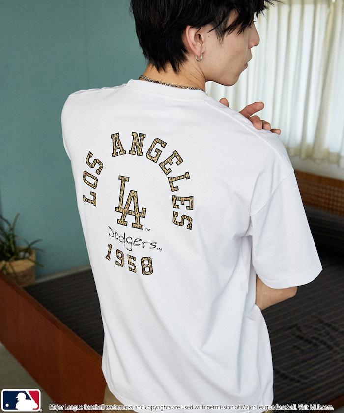 聯名 MLB 豹紋Logo T恤
