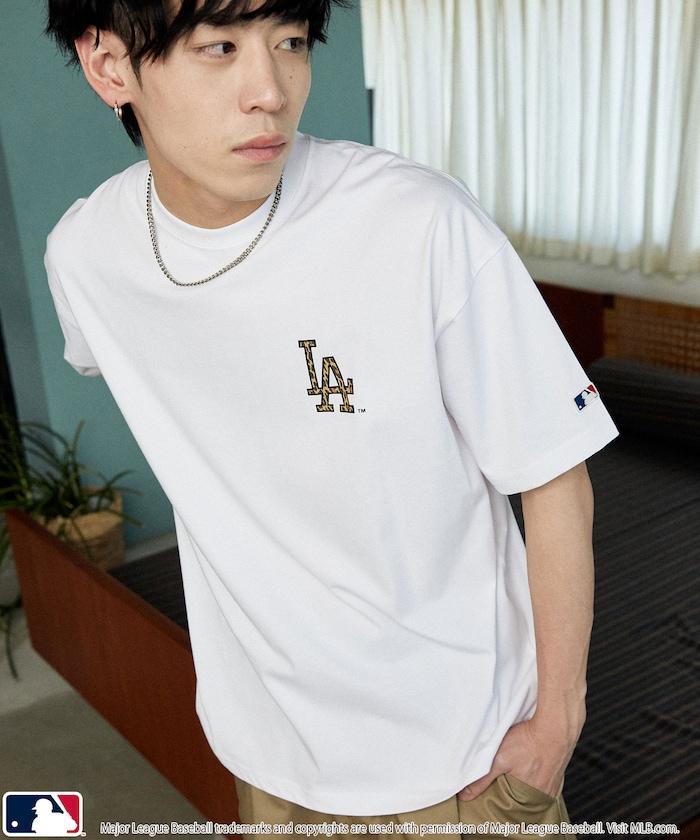 聯名 MLB 豹紋Logo T恤