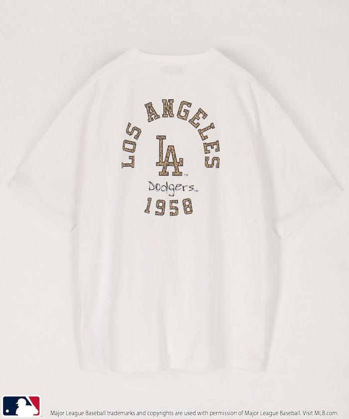聯名 MLB 豹紋Logo T恤