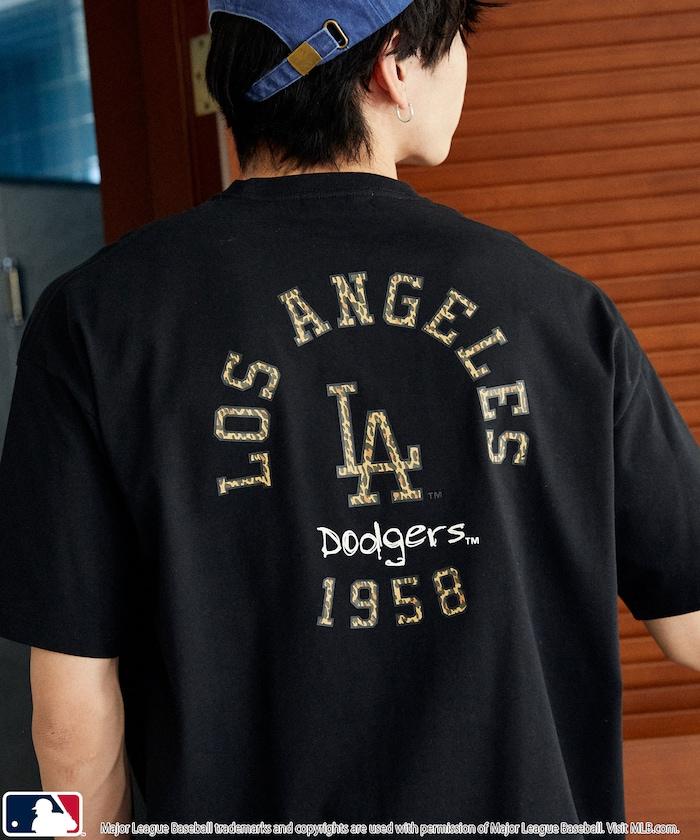 聯名 MLB 豹紋Logo T恤