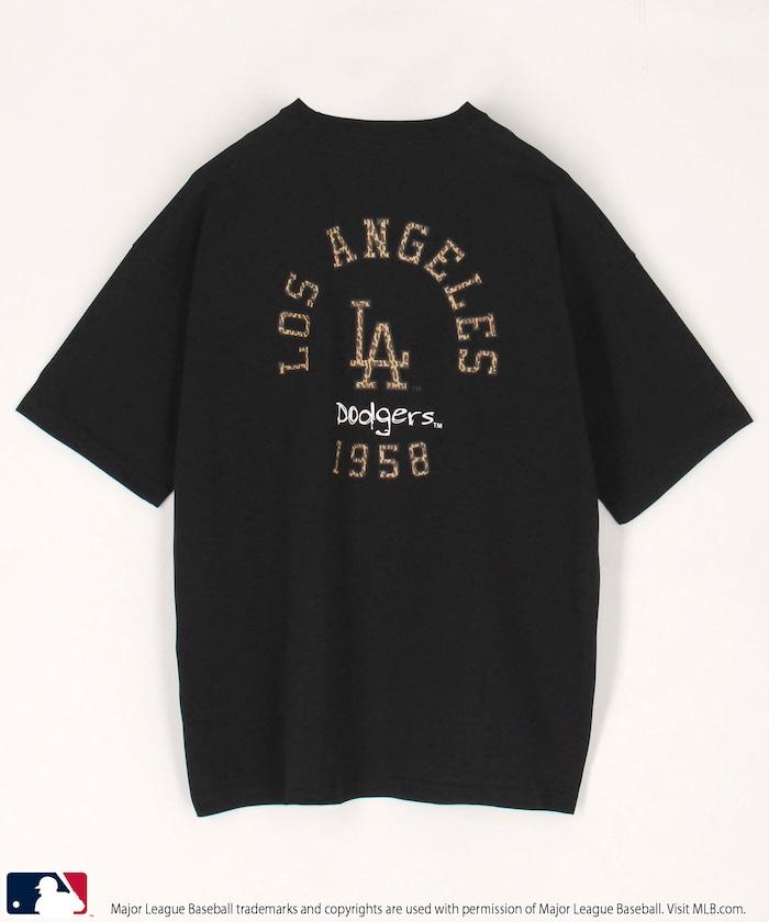 聯名 MLB 豹紋Logo T恤