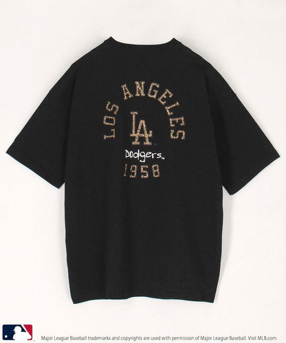 聯名 MLB 豹紋Logo T恤