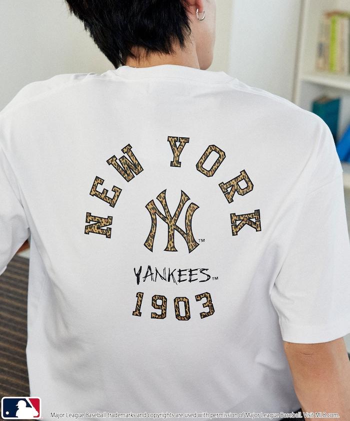 聯名 MLB 豹紋Logo T恤