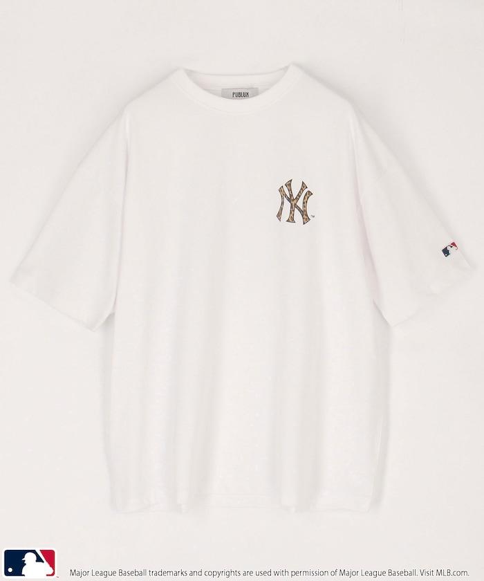 聯名 MLB 豹紋Logo T恤
