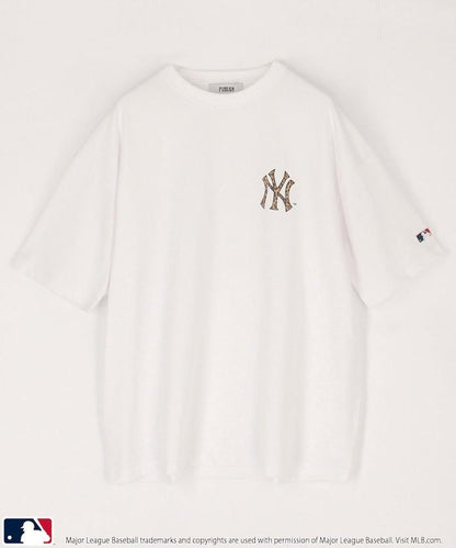聯名 MLB 豹紋Logo T恤