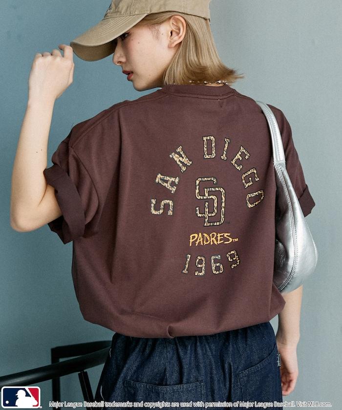 聯名 MLB 豹紋Logo T恤