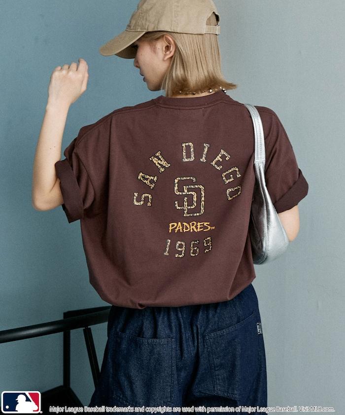 聯名 MLB 豹紋Logo T恤
