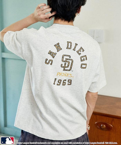 聯名 MLB 豹紋Logo T恤