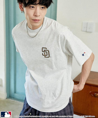 聯名 MLB 豹紋Logo T恤