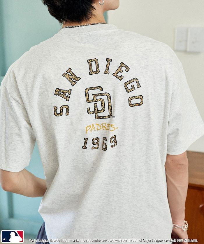 聯名 MLB 豹紋Logo T恤