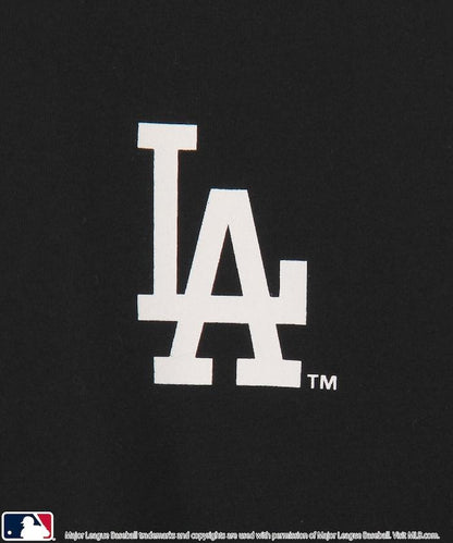 聯名 MLB 標誌印花 寬鬆 Henley領 T恤