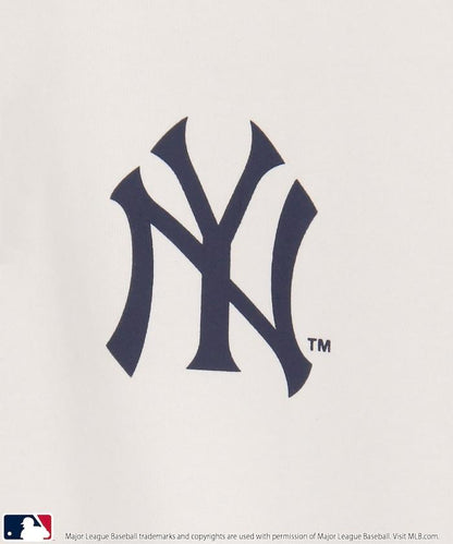 聯名 MLB 標誌印花 寬鬆 Henley領 T恤