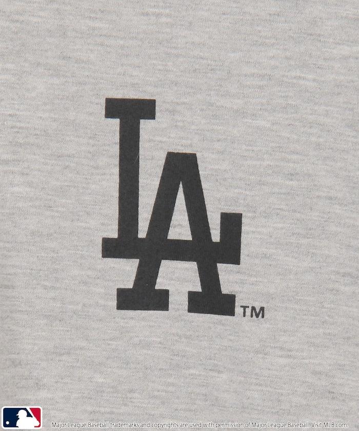聯名 MLB 標誌印花 寬鬆 Henley領 T恤