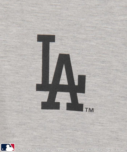 聯名 MLB 標誌印花 寬鬆 Henley領 T恤
