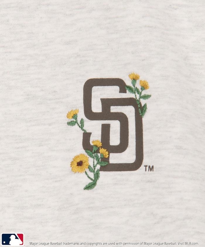 MLB 聯名款 小花刺繡 點綴設計 T恤