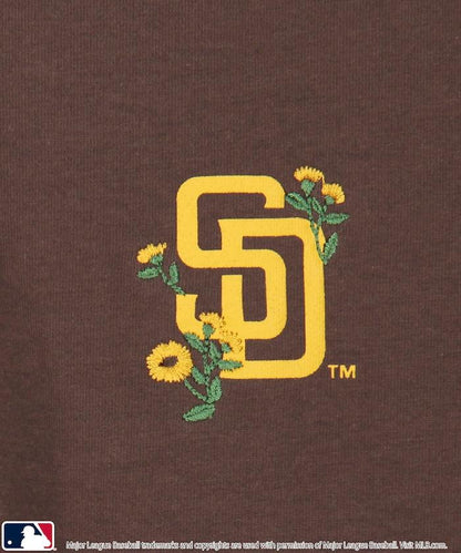 MLB 聯名款 小花刺繡 點綴設計 T恤