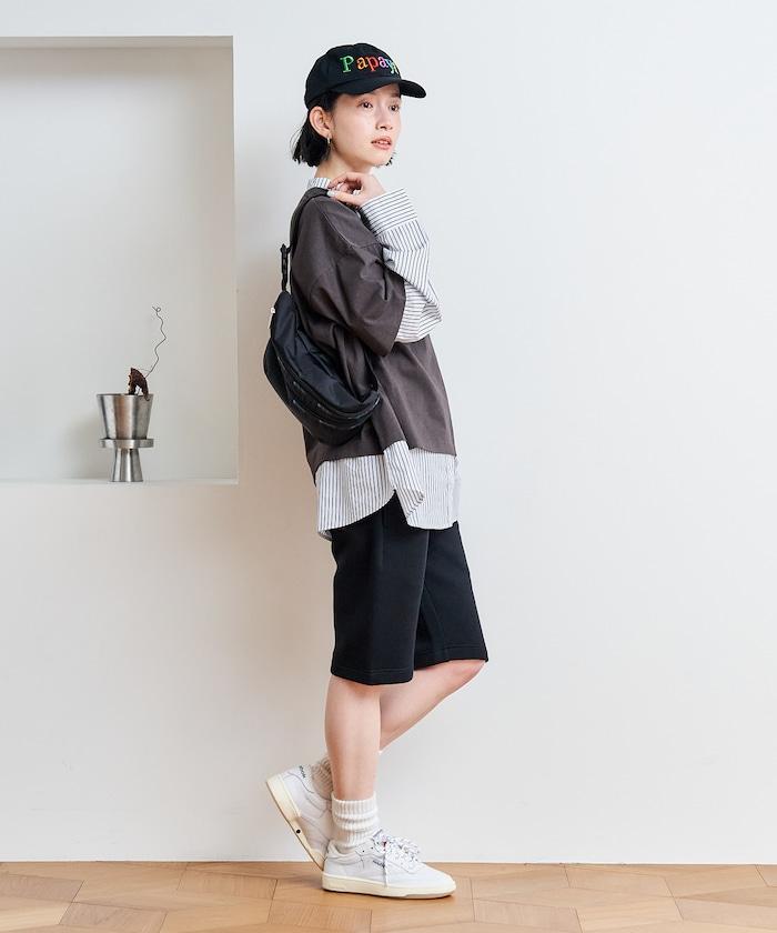 襯衫拼接套頭上衣
